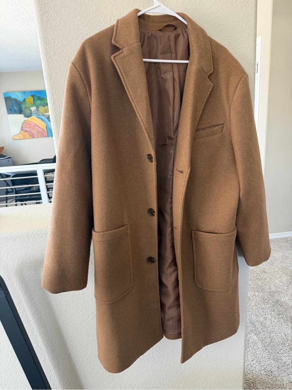 Old Navy Brown Single-Breasted Pea Coat